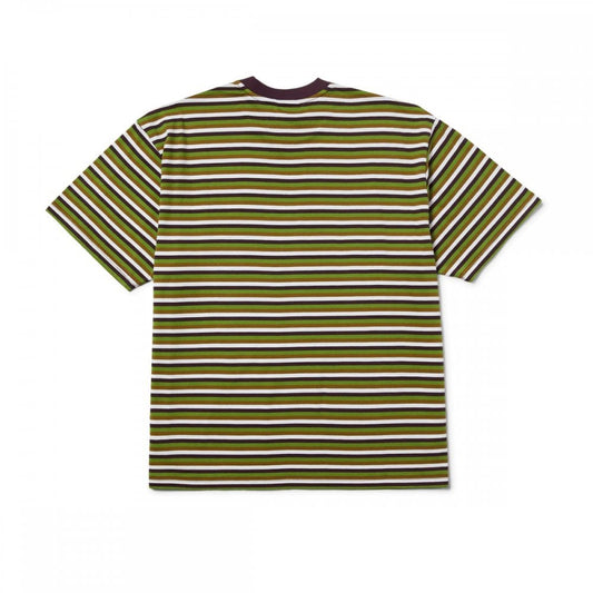 Apollo Striped S/s Knit Tee - Green