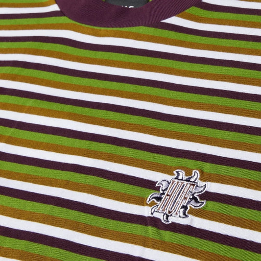 Apollo Striped S/s Knit Tee - Green