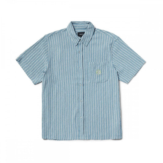 Apollo S/S Striped Shirt - Pool Blue
