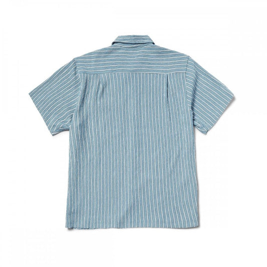 Apollo S/S Striped Shirt - Pool Blue