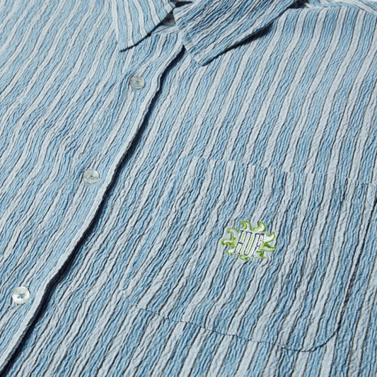 Apollo S/S Striped Shirt - Pool Blue