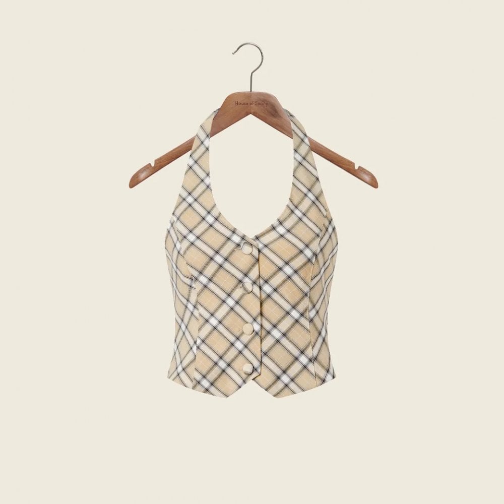 Sloane Check Waistcoat