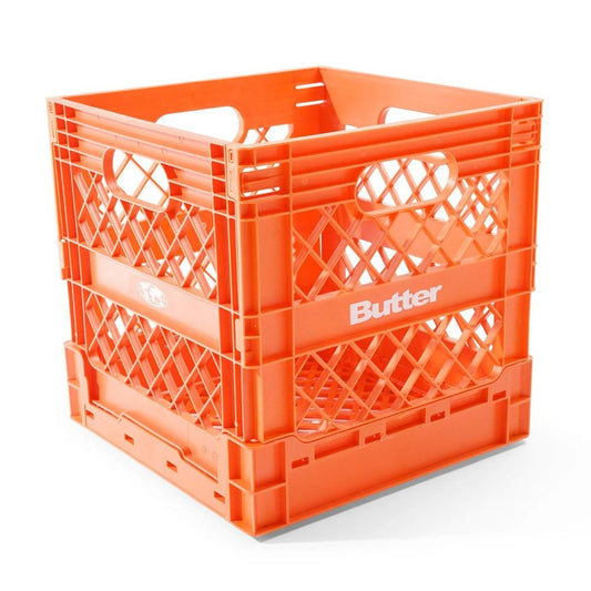 Collapsable Record Crate Orange