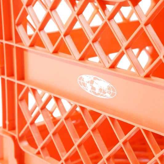 Collapsable Record Crate Orange