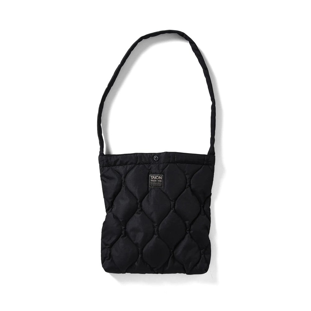 Military Cross Body Down Bag - Medium - Black