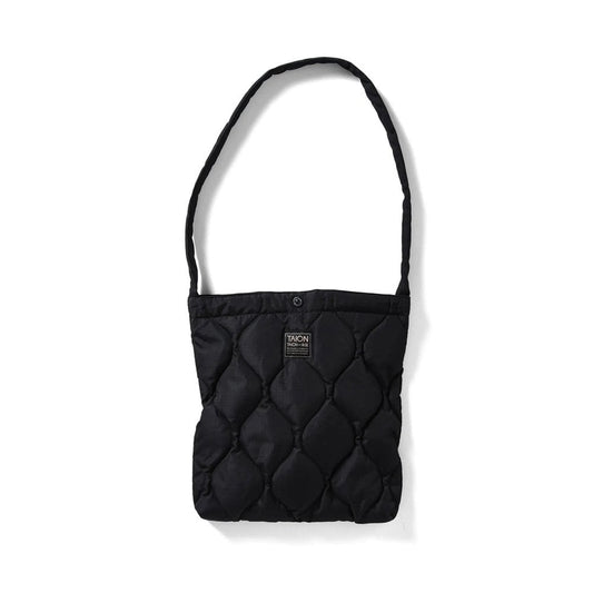 Military Cross Body Down Bag - Medium - Black