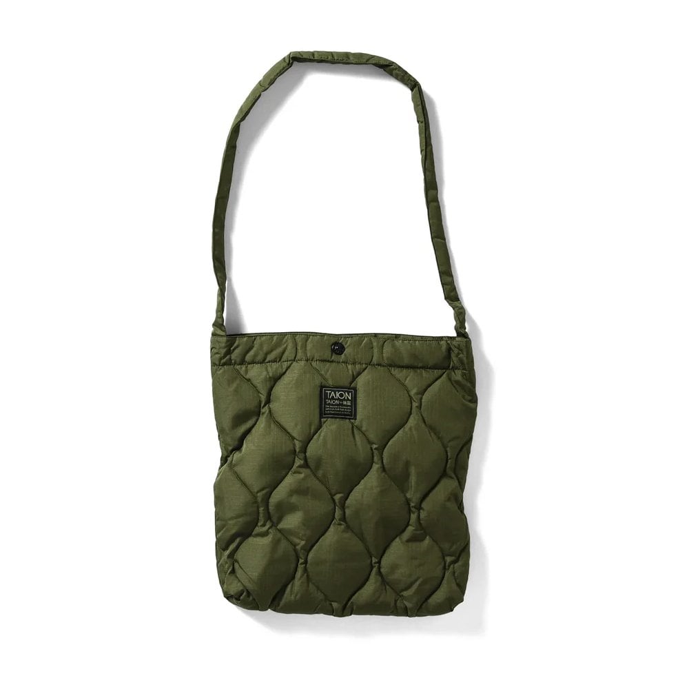 Military Cross Body Down Bag - Medium - Dark Olive