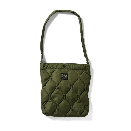Military Cross Body Down Bag - Medium - Dark Olive
