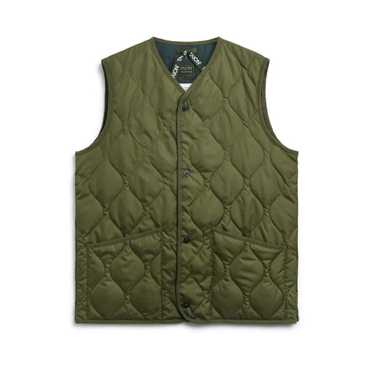 Military V Neck Snap Button Down Vest