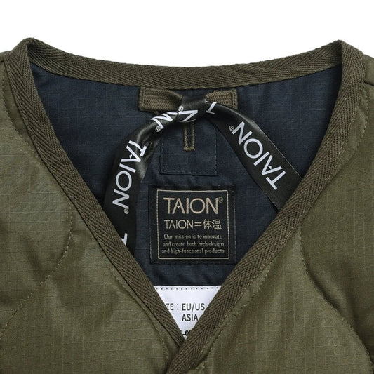 Military V Neck Snap Button Down Vest