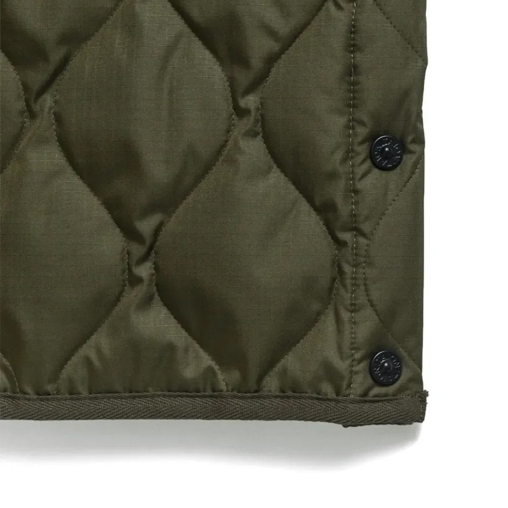 Military V Neck Snap Button Down Vest
