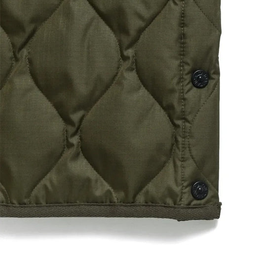 Military V Neck Snap Button Down Vest