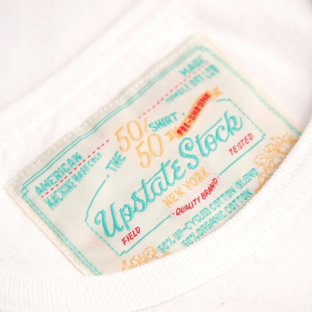 The 50/50 Upcycled Cotton Classic Tee - White