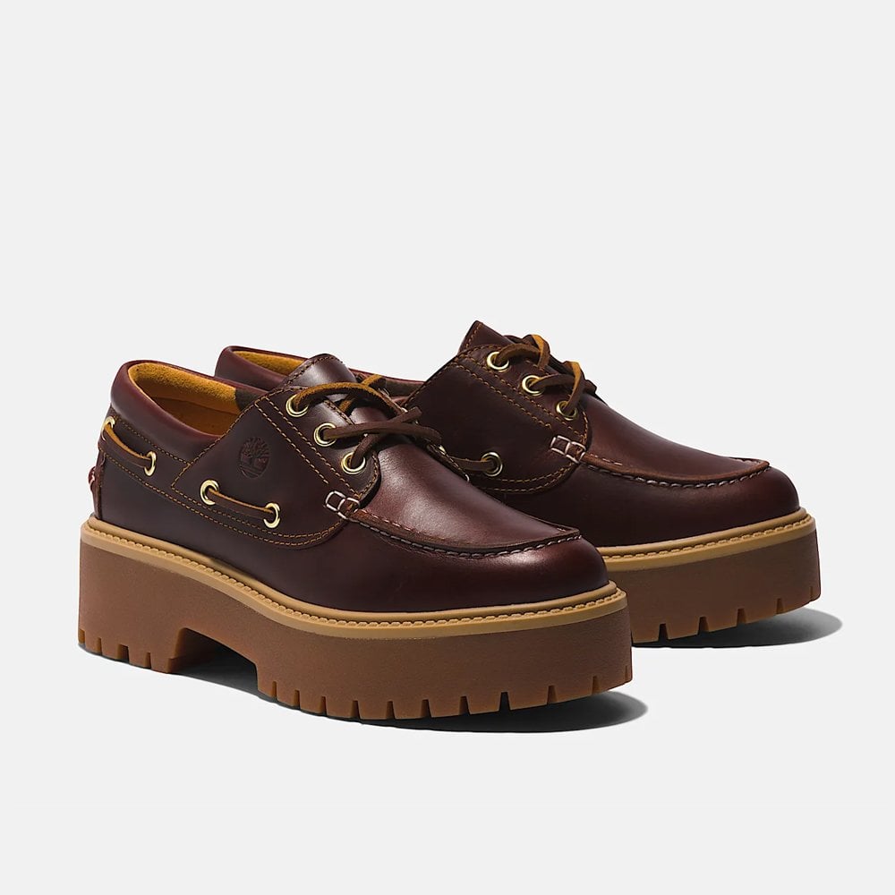 Women's Stone Street Boat Shoe - Root Beer