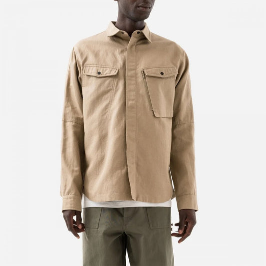 7028 Miltype Organic Custom Shirt - Sand