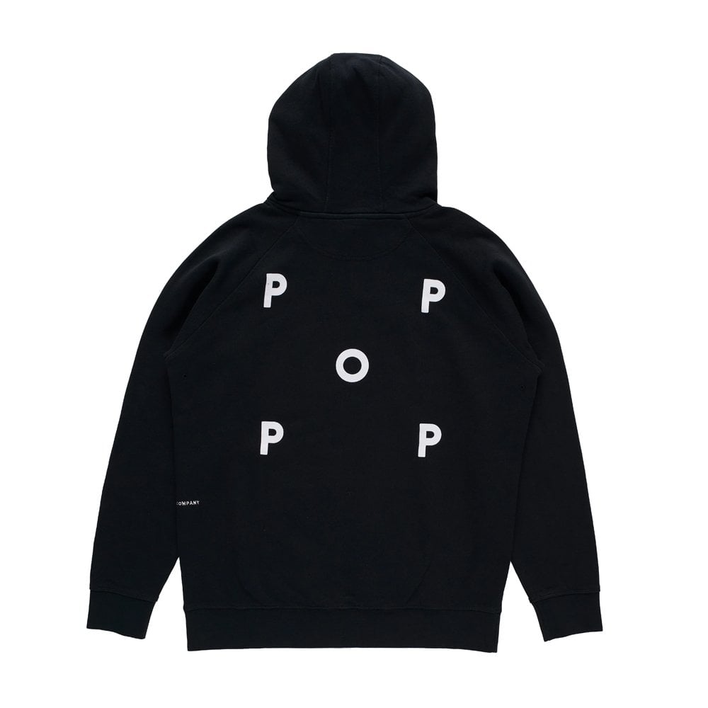 Pop Logo Hooded Sweat - Black