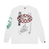 Multi Graphic LS T-shirt - White