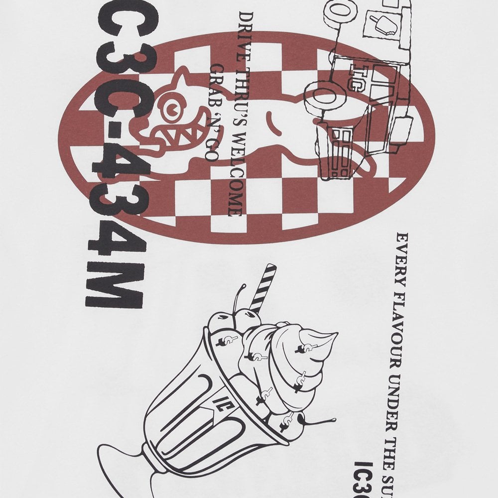 Multi Graphic LS T-shirt - White