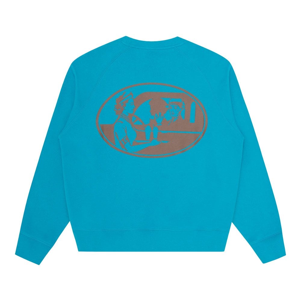 Sticker Crewneck - Teal