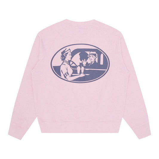 Sticker Crewneck - Pink