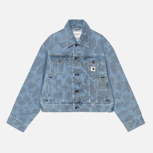 W' Duck Orell Jacket - Camo Duck, Blue (Bleached)