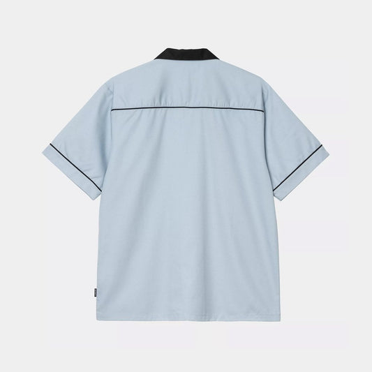 S/S Bowl Shirt, Blue Fog / Black