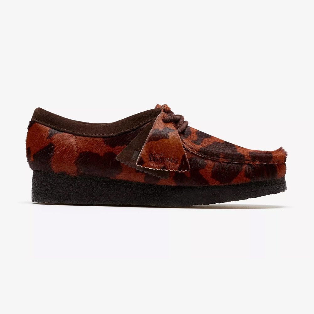 W' Wallabee - Brown Cow Print