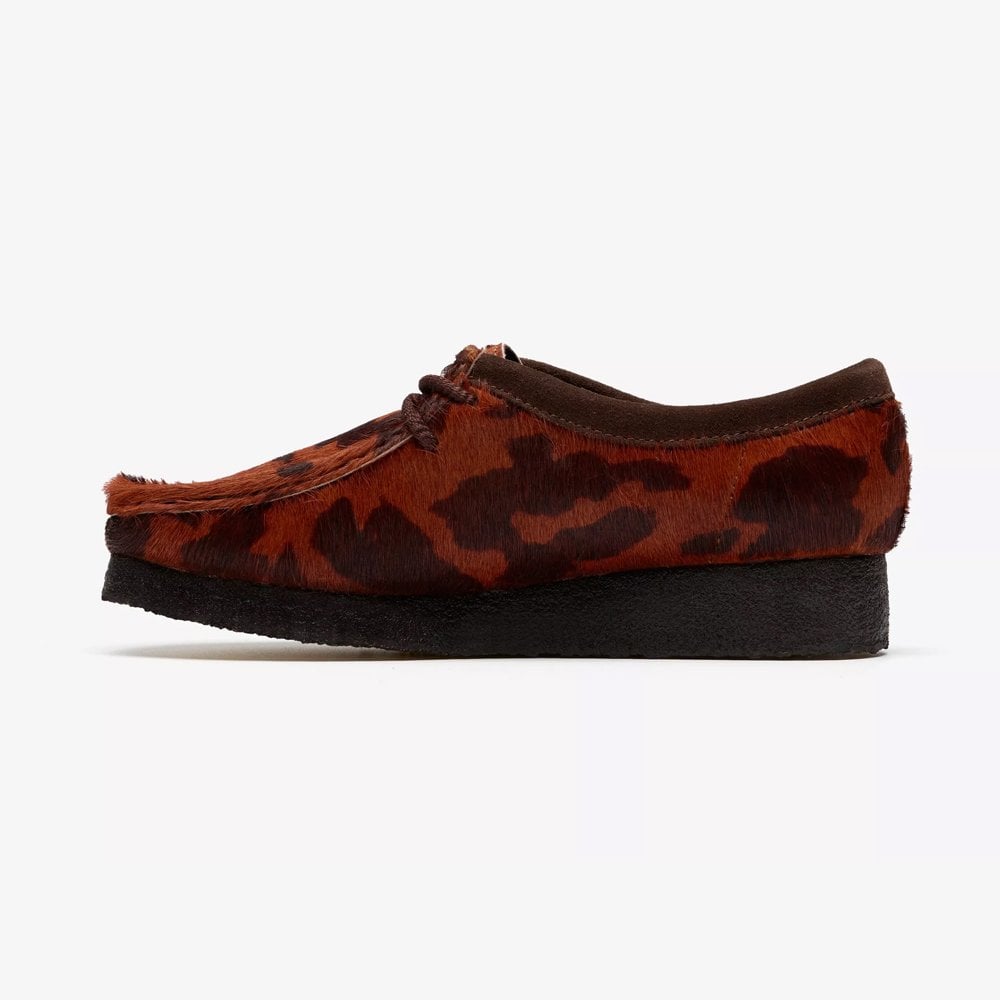 W' Wallabee - Brown Cow Print