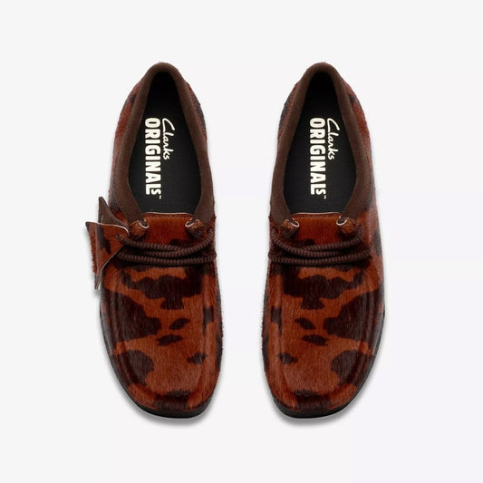 W' Wallabee - Brown Cow Print