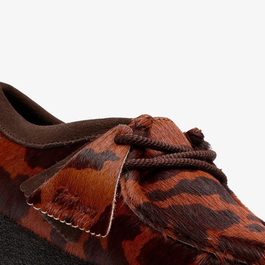 W' Wallabee - Brown Cow Print