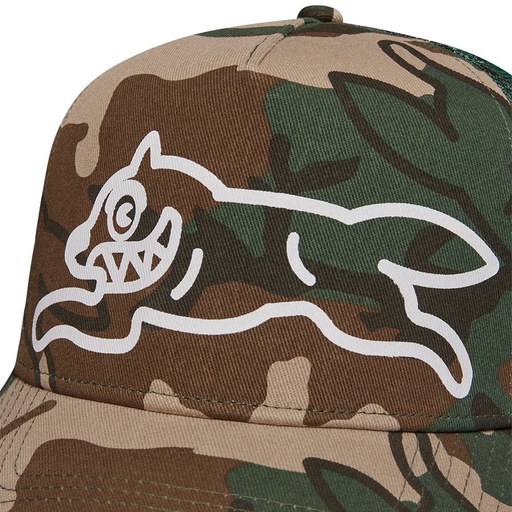 Camo Running Dog Trucker Cap