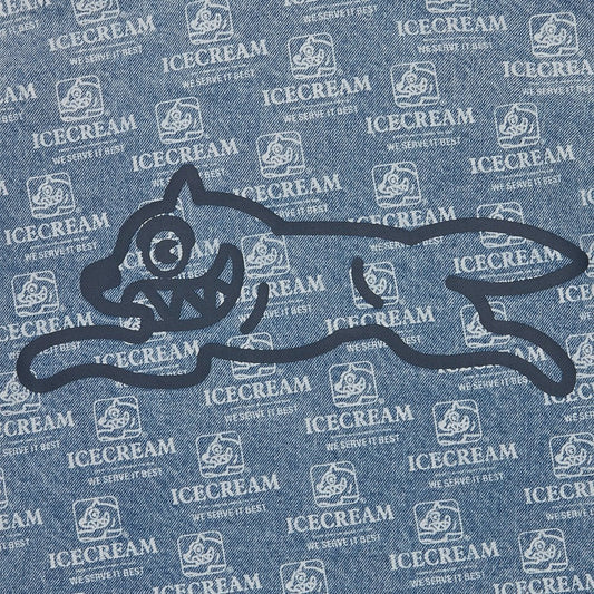 Repeat Print Denim Trucker Jacket
