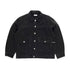 Full Button Denim Jacket - Black