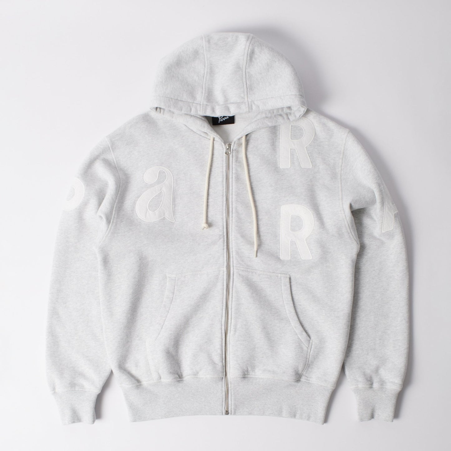 Word Salad Zip Hooded Sweat Heather Grey
