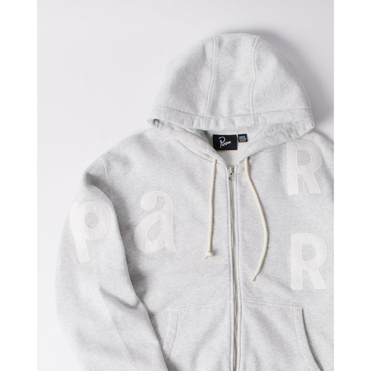 Word Salad Zip Hooded Sweat Heather Grey