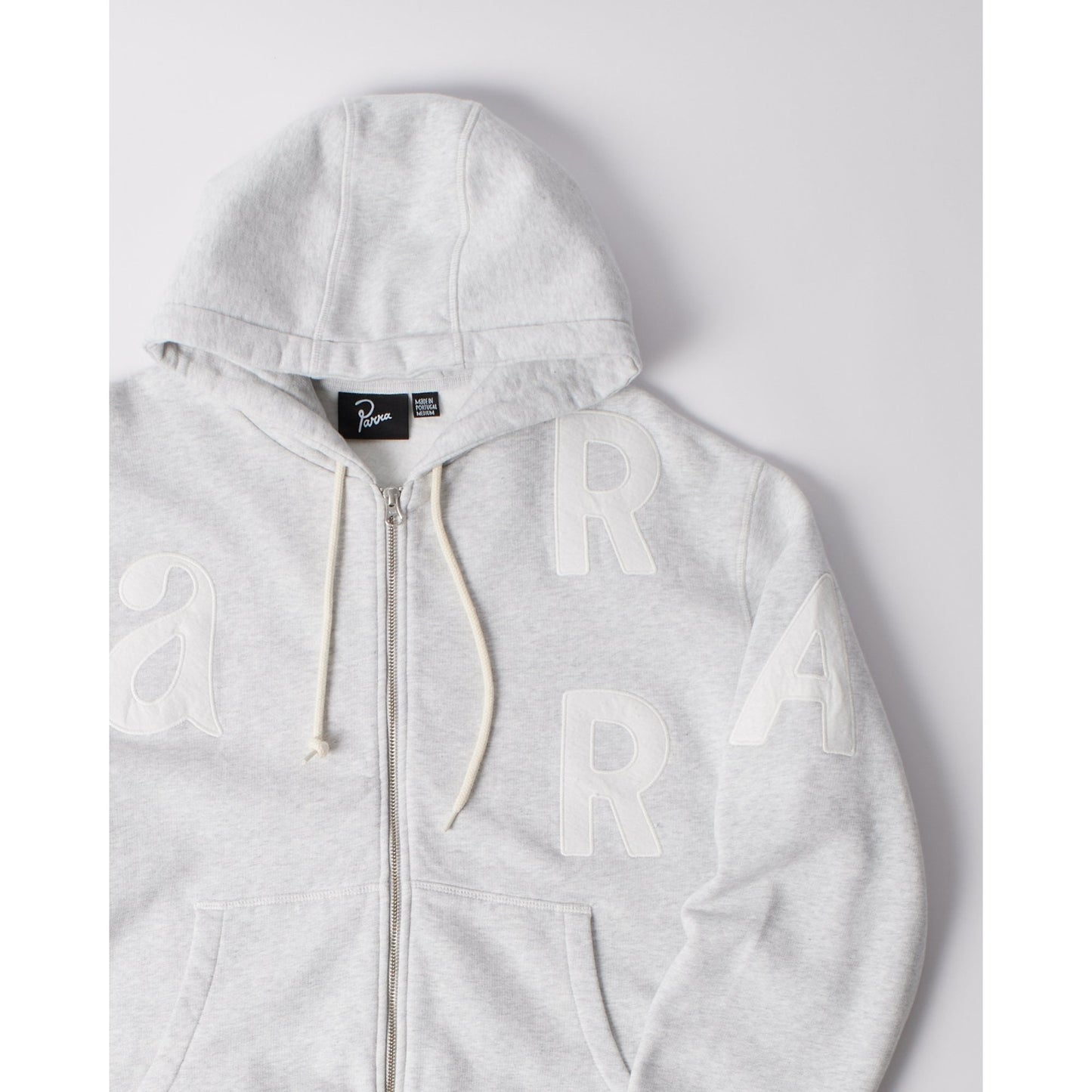 Word Salad Zip Hooded Sweat Heather Grey