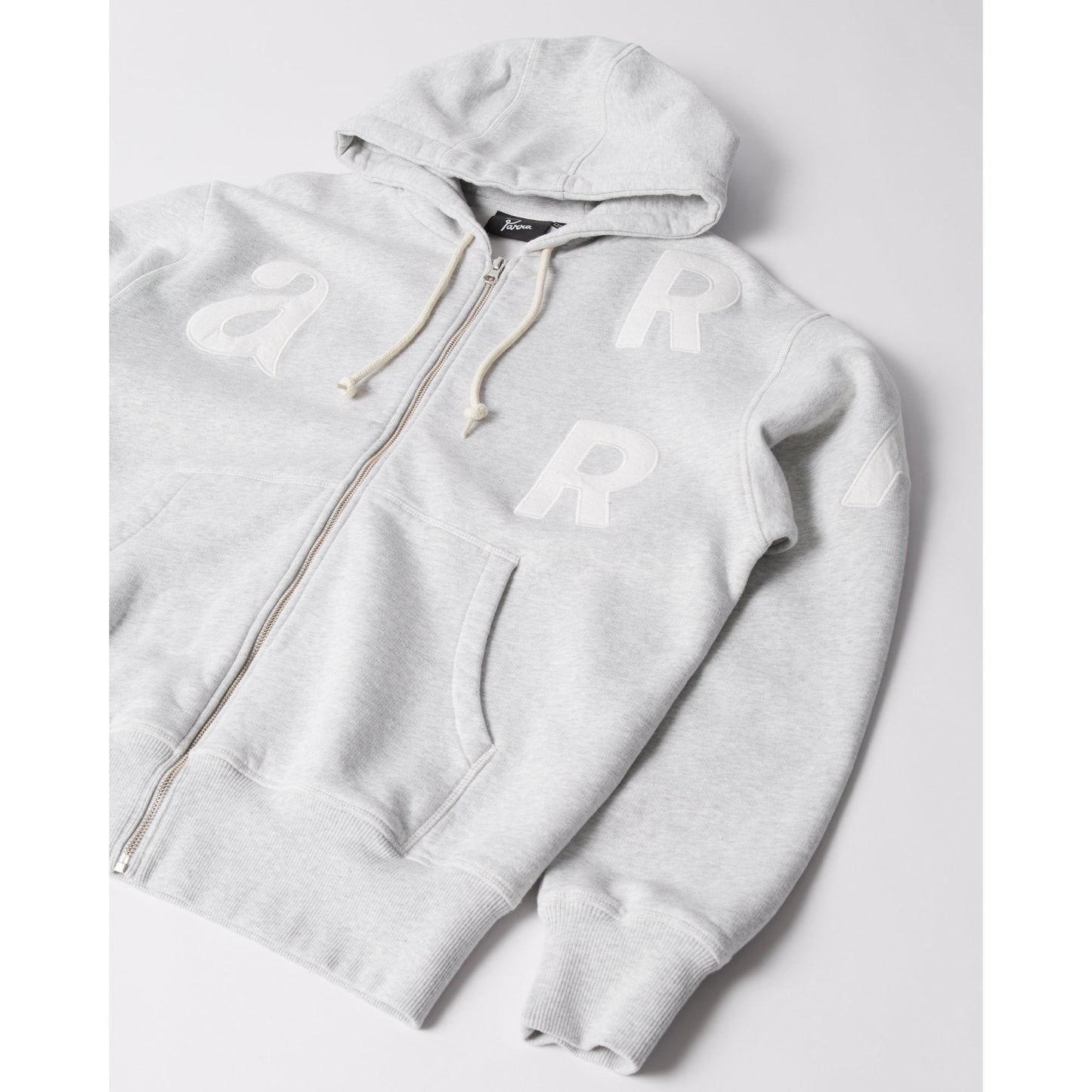 Word Salad Zip Hooded Sweat Heather Grey