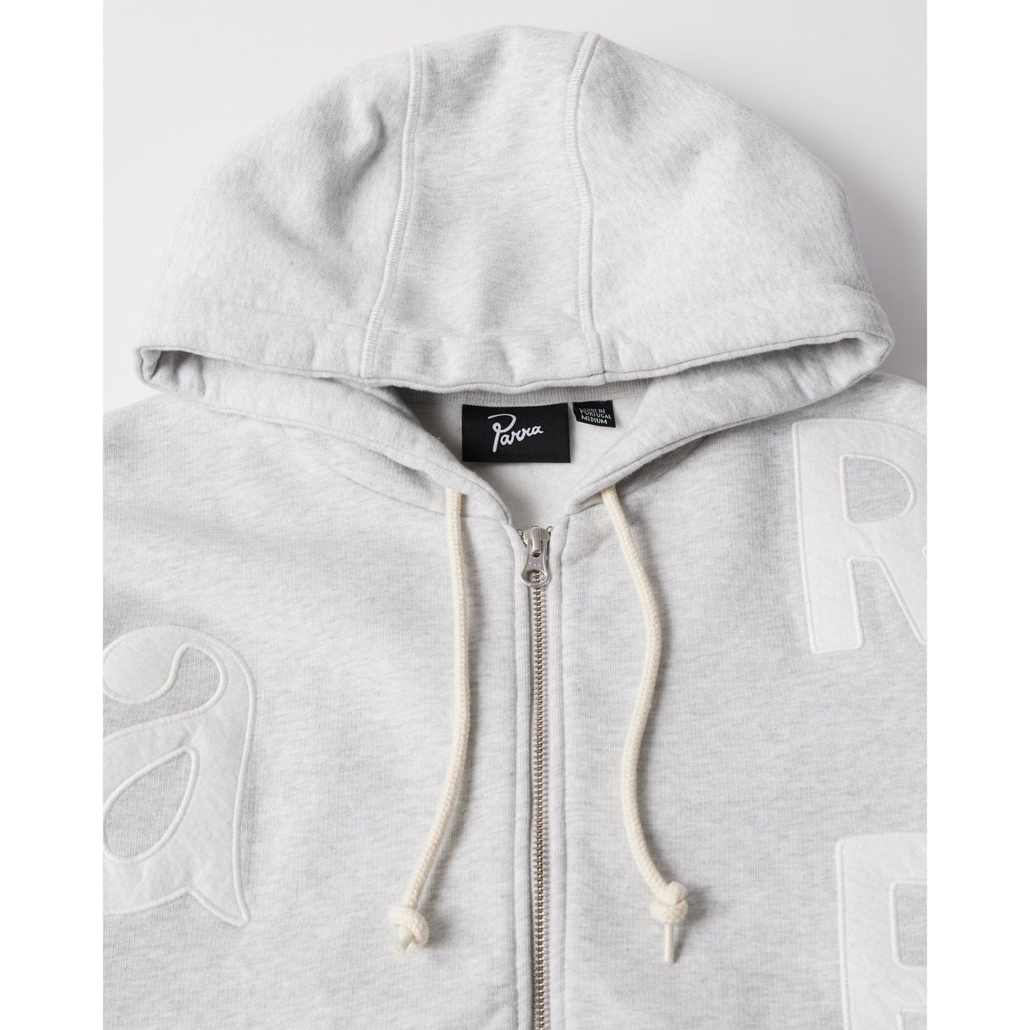 Word Salad Zip Hooded Sweat Heather Grey