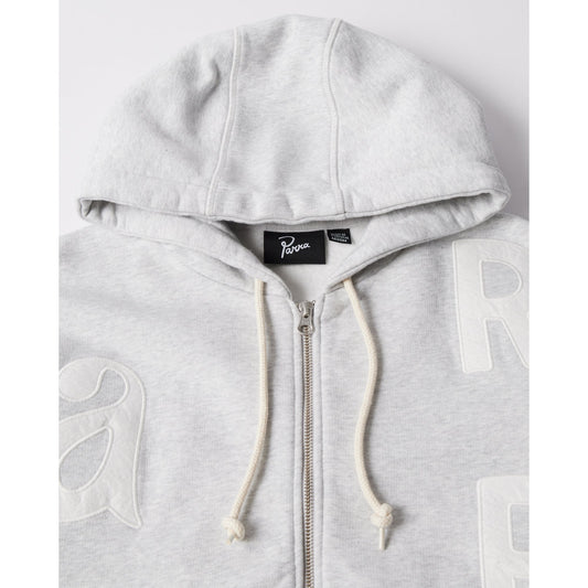 Word Salad Zip Hooded Sweat Heather Grey