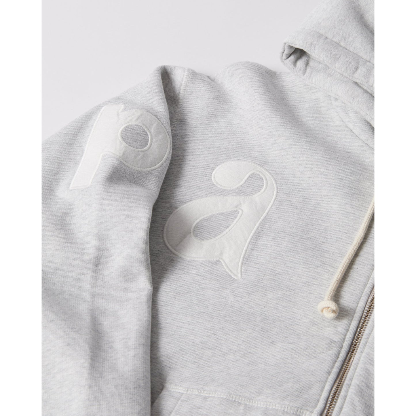Word Salad Zip Hooded Sweat Heather Grey
