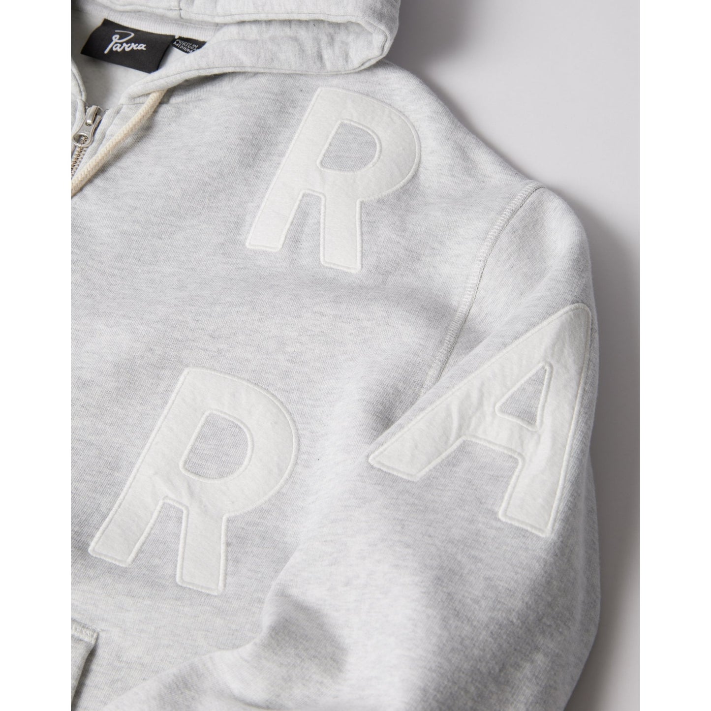 Word Salad Zip Hooded Sweat Heather Grey