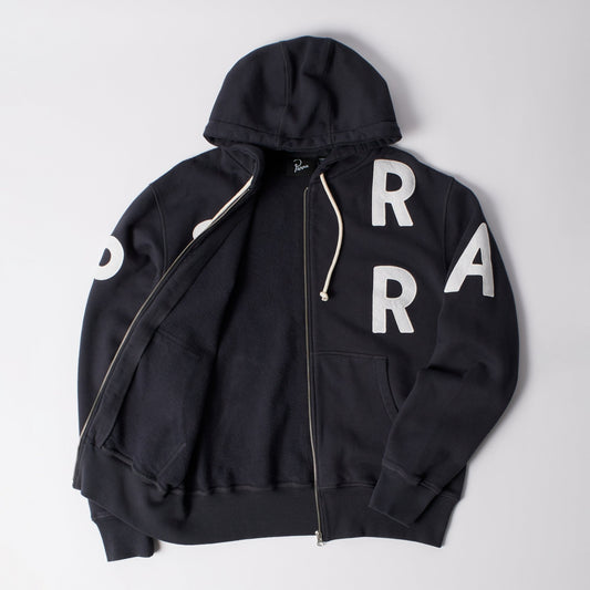 Word Salad Zip Hooded Sweat Dark Navy