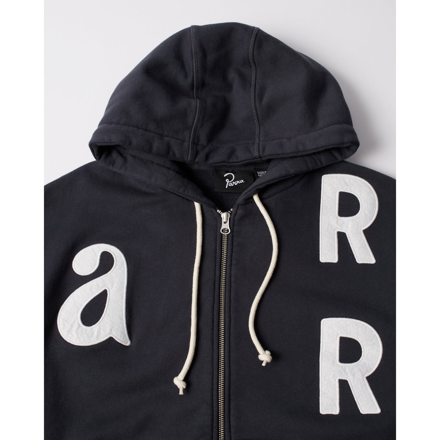 Word Salad Zip Hooded Sweat Dark Navy