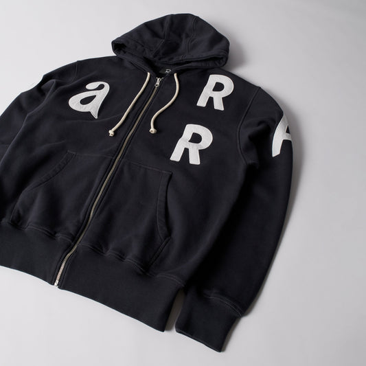Word Salad Zip Hooded Sweat Dark Navy