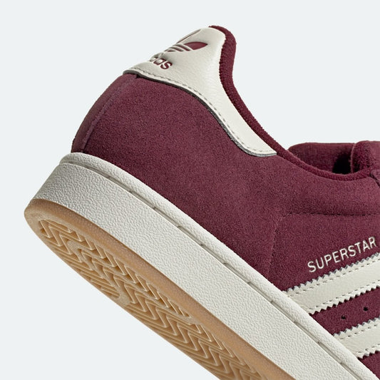 W' Superstar II - Maroon / Off White