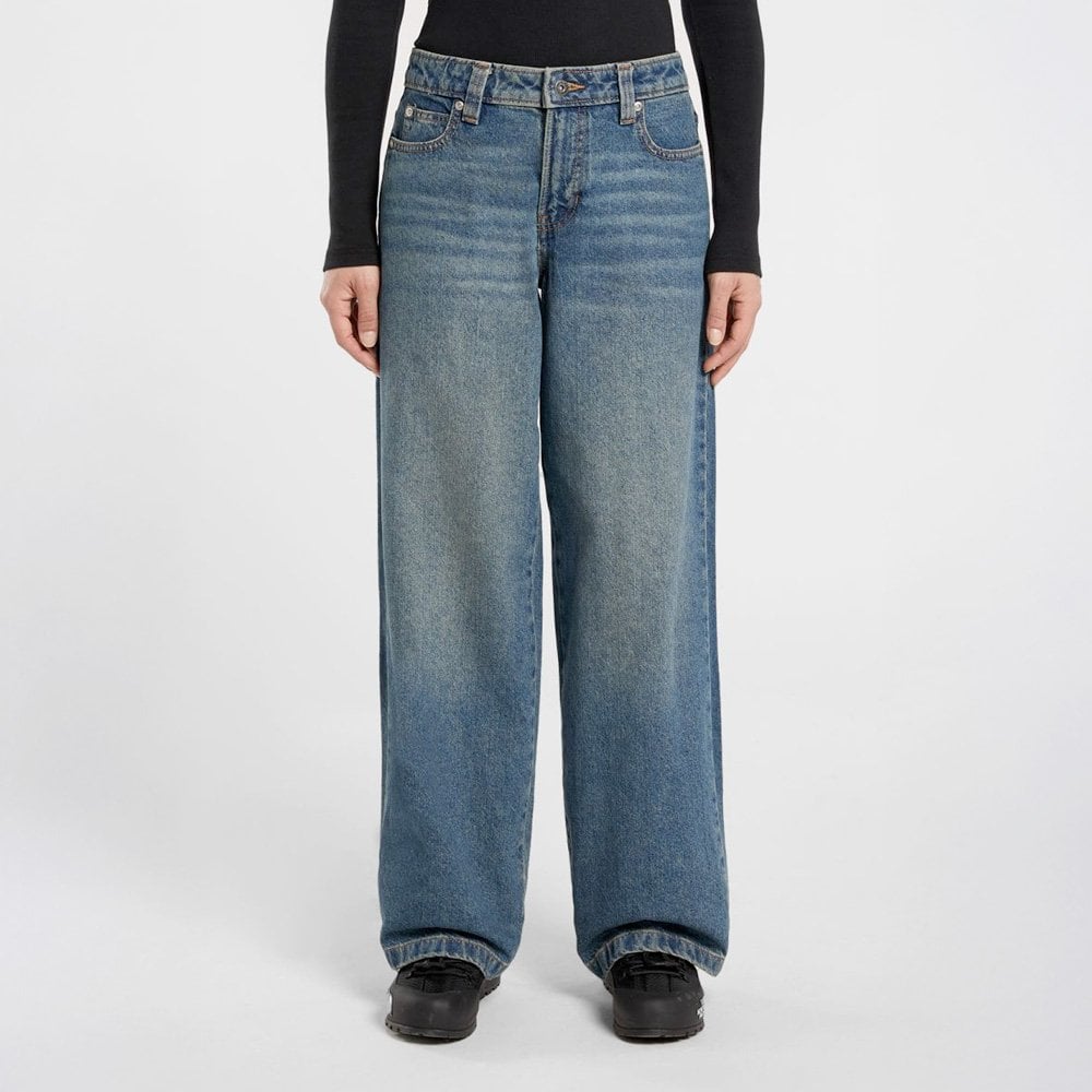 W' Mechanic Denim Pant, Khaki Tint Blue