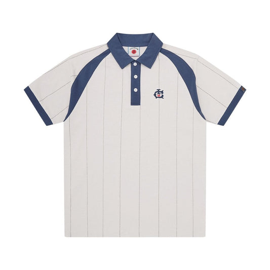 Raglan Pinstripe Polo Shirt
