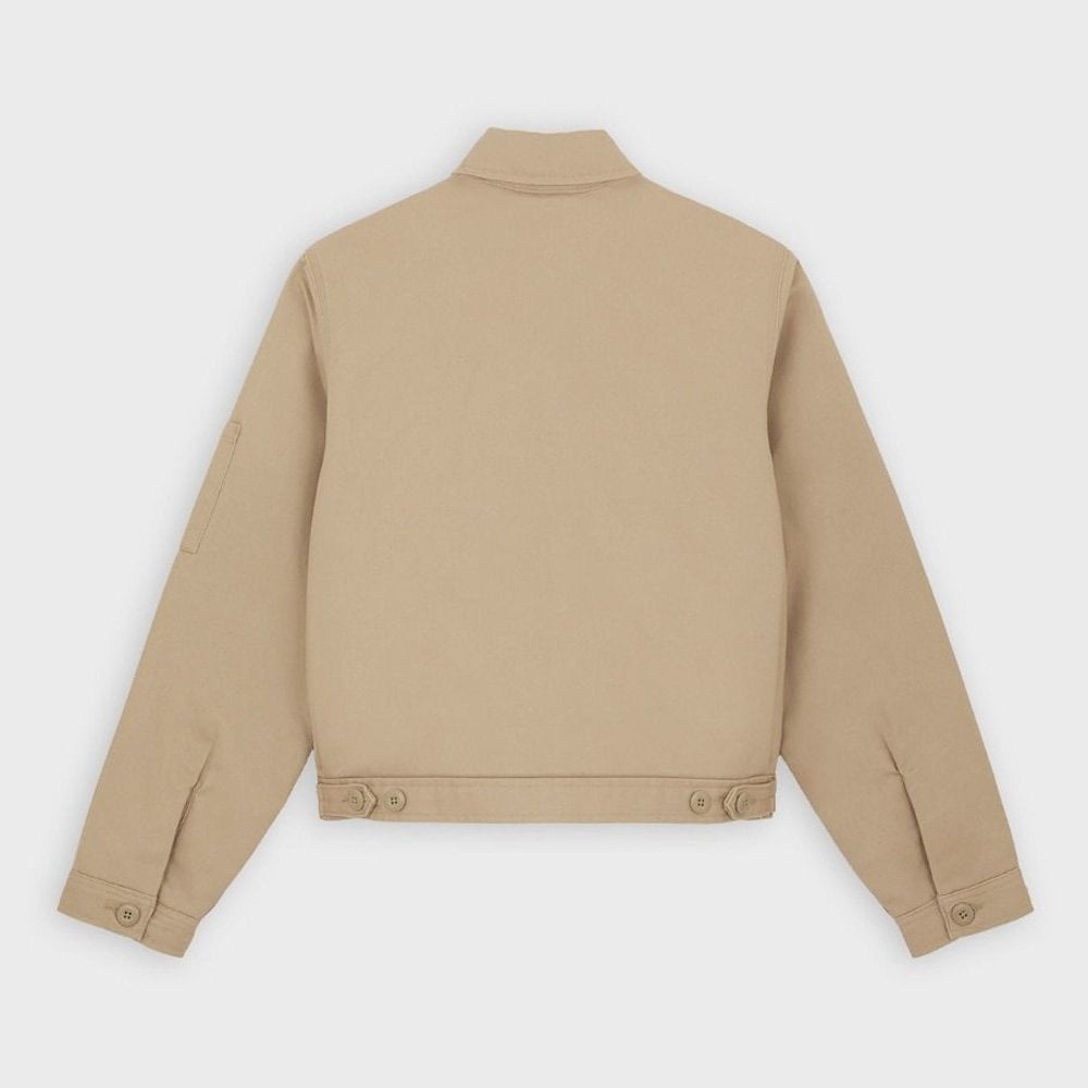 W' Lined Eisenhower Cropped Jacket, Khaki