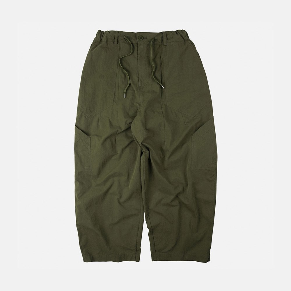 Fold Fatigue Wide Pants