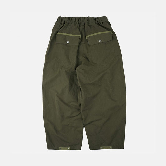 Fold Fatigue Wide Pants